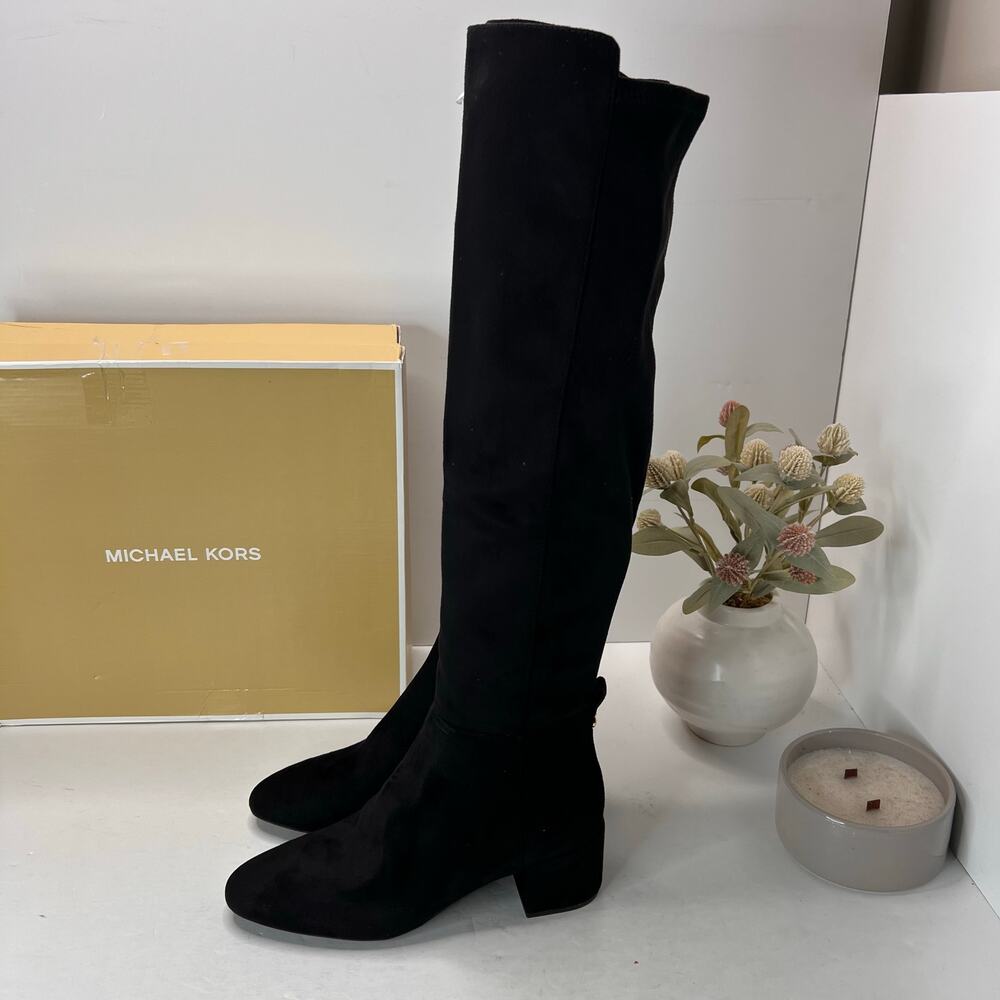 Michael Michael Kors Braden Mid Boot Black Women 7M Tried On